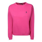 Fuchsia Katoenen Sweatshirt met Geborduurd Logo Polo Ralph Lauren , Pi...