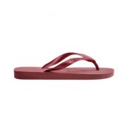 Mode Plastic Sandalen met Metalen Strepen Havaianas , Pink , Dames