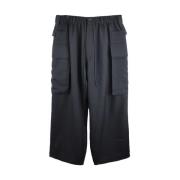 Zwarte lange shorts met verborgen rits Y-3 , Black , Heren