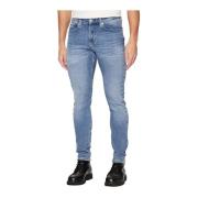 Skinny Katoenen Jeans - Blauw Patched Calvin Klein , Blue , Heren