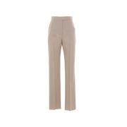 Beige Mohair en Zijden Broek Max Mara , Beige , Dames