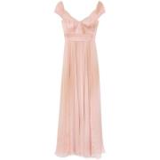 Poederroze Verloop Effect Jurk Elie Saab , Pink , Dames