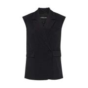 Donkergrijze Dubbel-Borst Waistcoat Birgitte Herskind , Black , Dames