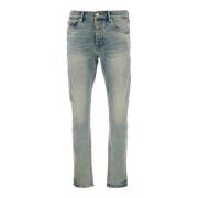 Slim-Fit Lichtblauwe Denim Jeans Purple Brand , Blue , Heren