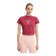 Geborduurd MC Logo Top - Rood Guess , Red , Dames