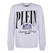 Racing Club Ronde Hals Sweatshirt Philipp Plein , White , Heren