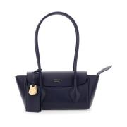 Blauwe Schoudertas met Logodetail Salvatore Ferragamo , Blue , Dames