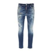 Klassieke Denim Jeans voor Heren Dsquared2 , Blue , Heren