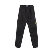 Zwarte Cargo Joggingbroek met Zakken Stone Island , Black , Heren