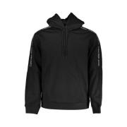 Fleece hoodie met logodetail Calvin Klein , Black , Heren