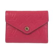 Pre-owned Leather wallets Louis Vuitton Vintage , Pink , Dames