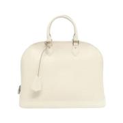 Pre-owned Leather louis-vuitton-bags Louis Vuitton Vintage , White , D...