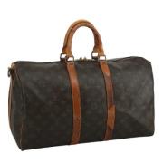 Pre-owned Canvas travel-bags Louis Vuitton Vintage , Brown , Dames