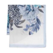 Blauwe dierenprint sjaal Liu Jo , Blue , Dames