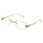 Rimless Panthère Massai Zonnebril Goud Cartier , Yellow , Unisex