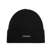 Zwarte Winter Beanie Hoed Calvin Klein , Black , Heren