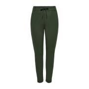 Groene Straight Leg Broek Only , Green , Dames