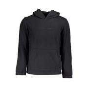 Zwarte katoenen hoodie voor mannen Calvin Klein , Black , Heren