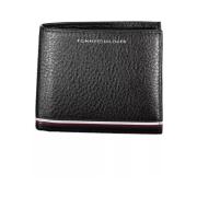 Elegante Leren Portemonnee met Kaartsleuven Tommy Hilfiger , Black , H...