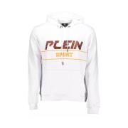 Wit sweatshirt met statement-stijl Plein Sport , White , Heren