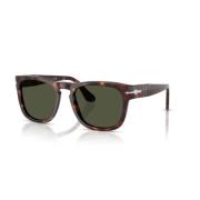 Vierkante zonnebril - Havana Persol , Brown , Unisex