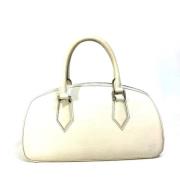 Pre-owned Leather louis-vuitton-bags Louis Vuitton Vintage , White , D...