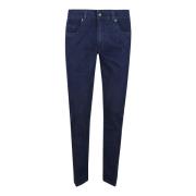 Donkerblauwe Denim Jeans Fay , Blue , Heren