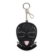 Sleutelhanger met leren hanger Dsquared2 , Black , Heren