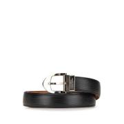 Pre-owned Leather belts Louis Vuitton Vintage , Black , Dames