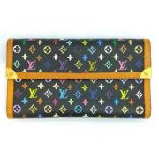 Pre-owned Canvas wallets Louis Vuitton Vintage , Black , Dames