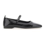 Zwarte platte schoenen voor vrouwen Vagabond Shoemakers , Black , Dame...