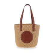 Bruine Shopper met Paardenmedaille Logo Chloé , Brown , Dames