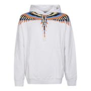 Witte Zalm Optical Wings Hoodie Marcelo Burlon , White , Heren