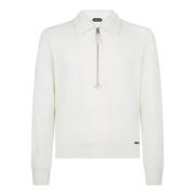 Witte Sweatshirt Ss25 Casual Elegant Tom Ford , White , Heren