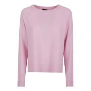 Kasjmier Raglan Trui Roze & Paars Max Mara Weekend , Pink , Dames