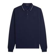 Blauwe Twin Tipped Polo Shirt Fred Perry , Blue , Heren