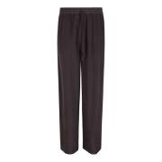 Zijden Crepe de Chine Pantalone P.a.r.o.s.h. , Brown , Dames