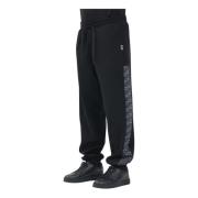 Sportieve Zwarte Broek Lente Zomer Emporio Armani EA7 , Black , Heren