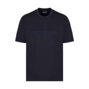 Moderne Logo T-shirt Emporio Armani , Blue , Heren