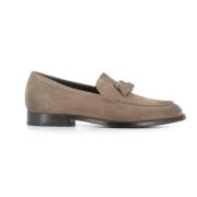 Grijze Suède Loafer met Kwastjes Pantanetti , Gray , Heren