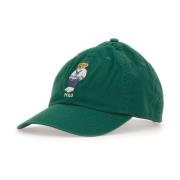 Groene Beer Logo Baseballpet Polo Ralph Lauren , Green , Heren