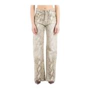 Python Print Broek Acne Studios , Multicolor , Dames