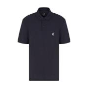 Polo Shirt Korte Mouw Armani Exchange , Blue , Heren