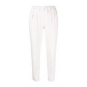 Witte Hoge Taille Katoenen Culotte Broek Brunello Cucinelli , White , ...