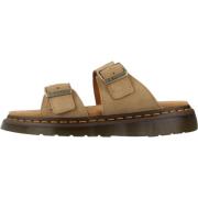 Klassieke Leren Sliders voor Heren Dr. Martens , Brown , Dames