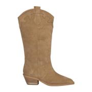 Platte leren laars Alma EN Pena , Beige , Dames