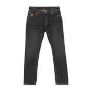 Antraciet Denim Jeans met Pegasus Motief Etro , Gray , Heren