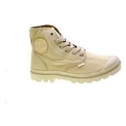 Beige Katoenen Chukka Laarzen Palladium , Beige , Heren