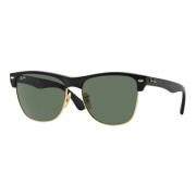 Clubmaster Oversized Zonnebril Zwart/Goud/Grijs Ray-Ban , Black , Here...