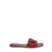 Dames Slide Sandalen Valentino Garavani , Red , Dames